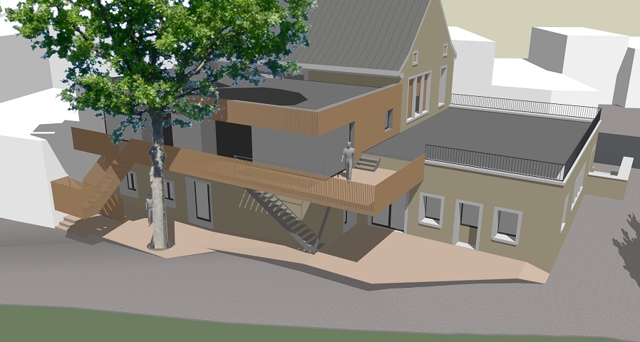 Image-lien vers le projet Transformation/extension d'un bâtiment en maison rurale à Vielsalm